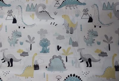 Cool Dino's Yellow (Percale) 1419401 R240 150cm
