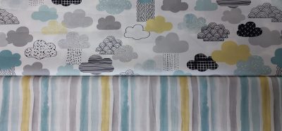 Cool Clouds Yellow (Percale) 1419501 R240 150cm