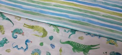 Cool Stripes Green (Percale) 1419601 R240 150cm